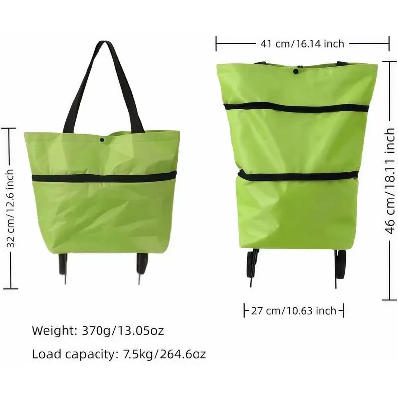 Foldable Rolling Shopping Cart