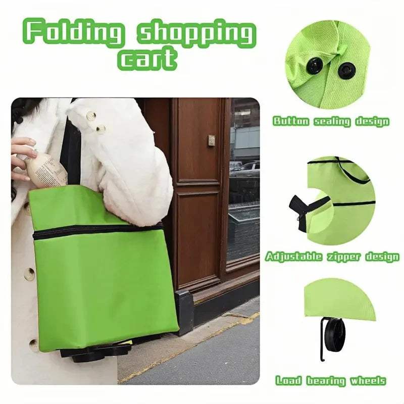 Foldable Rolling Shopping Cart