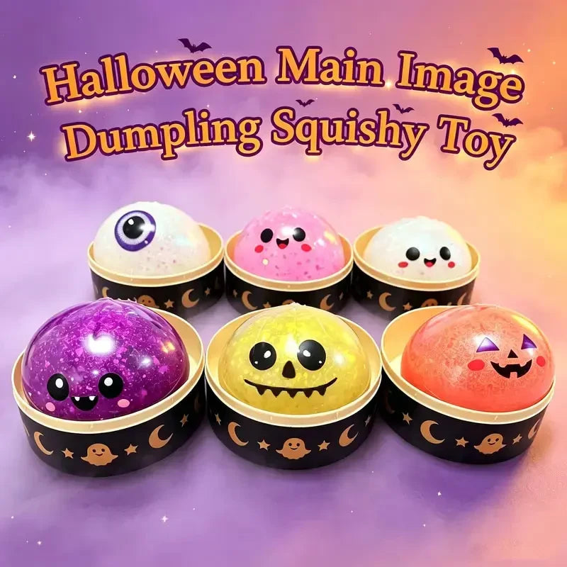 Halloween Ghost Dumpling Squeeze Toy