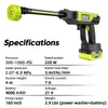 SEESE Cordless Portable Pressure Washer