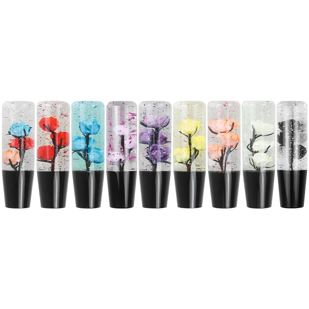 Floral Crystal Resin Gear Shift Knob