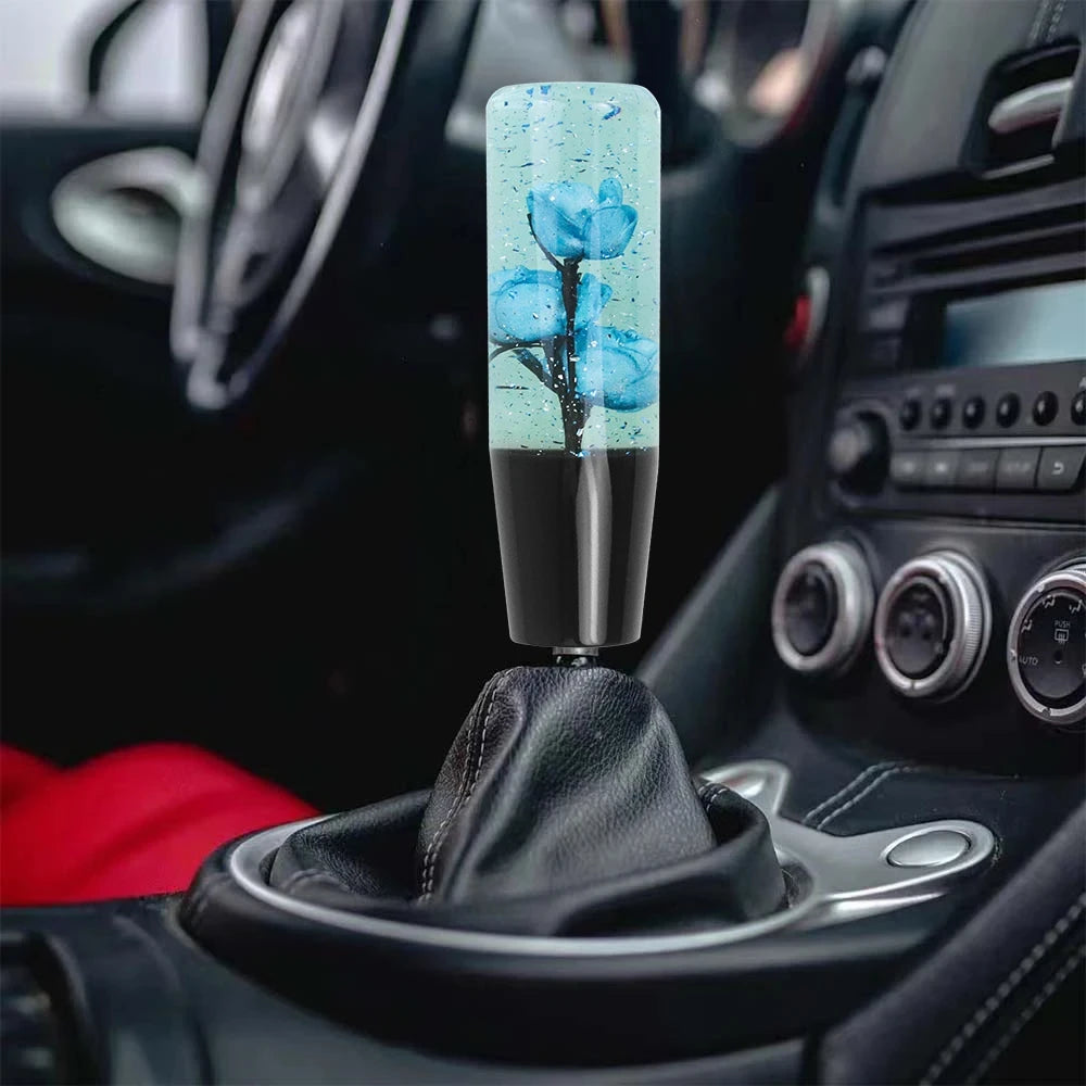 Floral Crystal Resin Gear Shift Knob