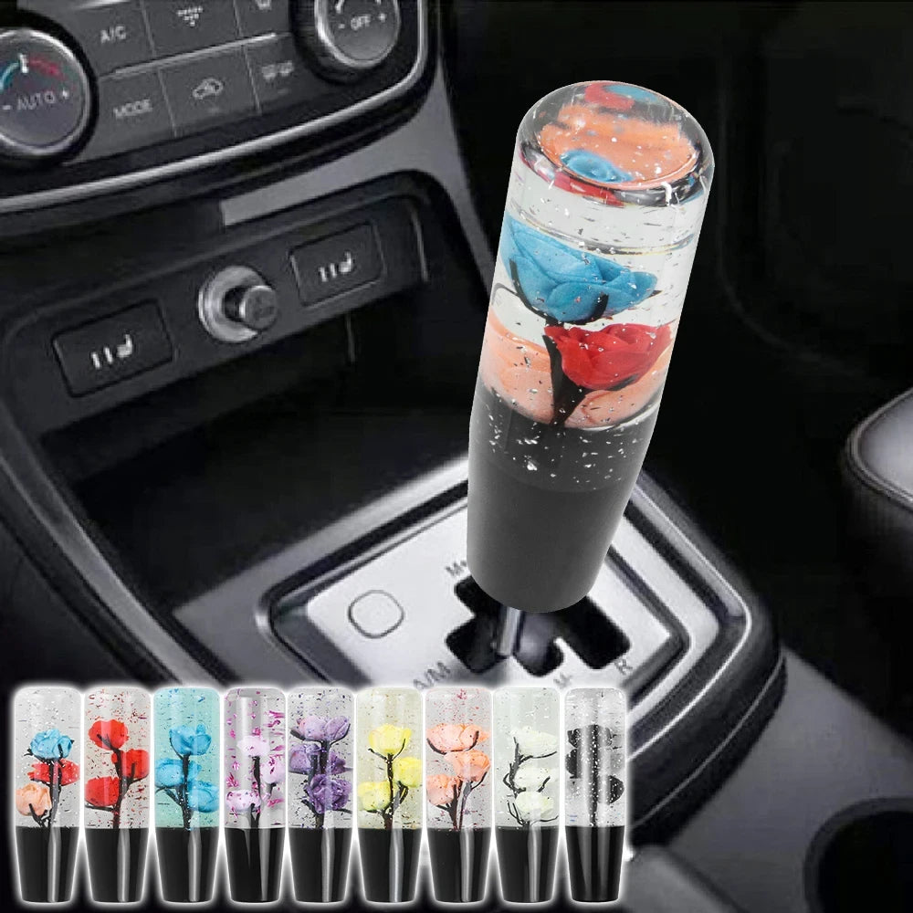 Floral Crystal Resin Gear Shift Knob