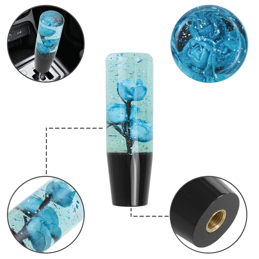 Floral Crystal Resin Gear Shift Knob