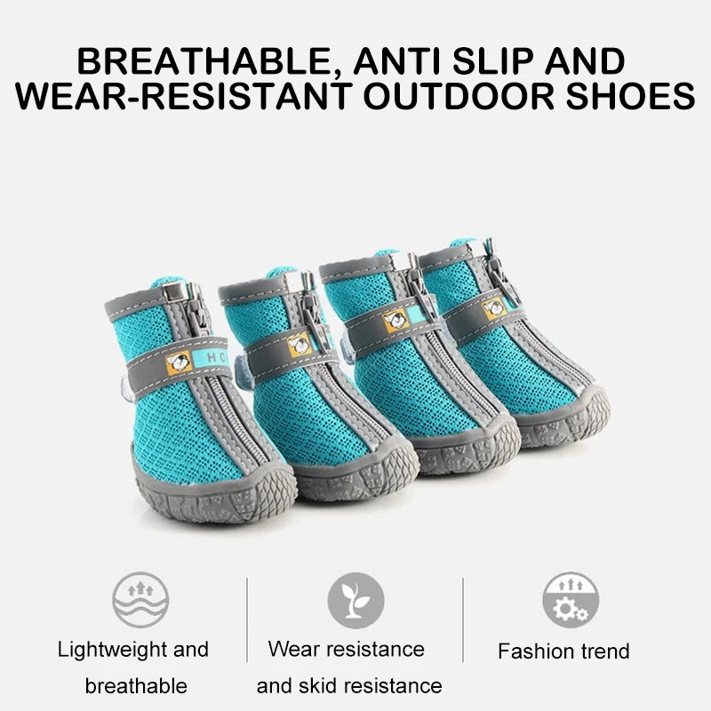 Non-Slip Plush Dog Boots