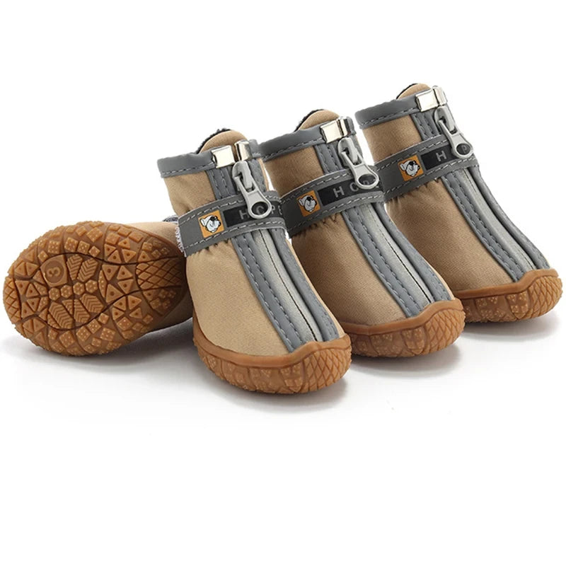 Non-Slip Plush Dog Boots