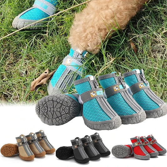 Non-Slip Plush Dog Boots