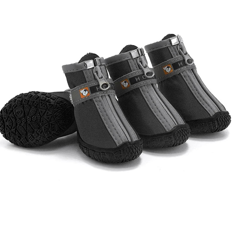 Non-Slip Plush Dog Boots