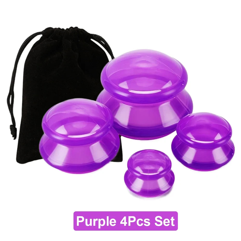 Silicone Body and Face Massage Cupping Set