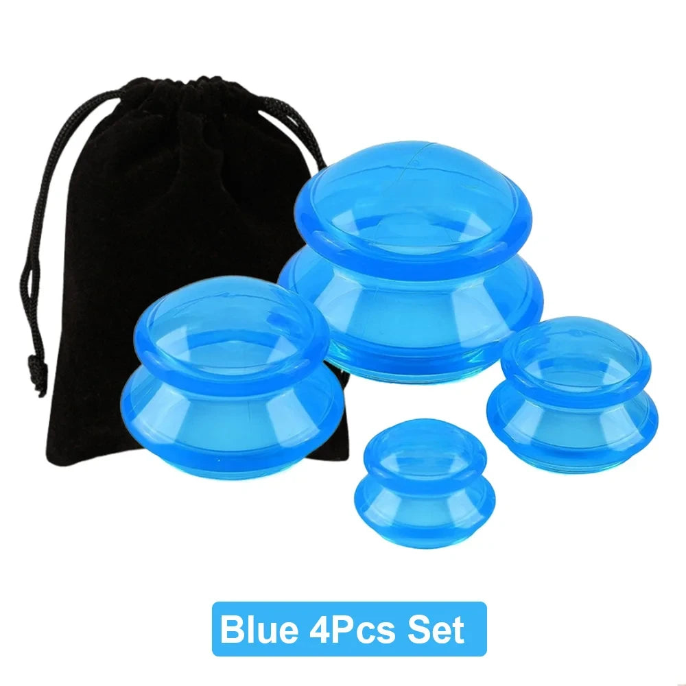 Silicone Body and Face Massage Cupping Set